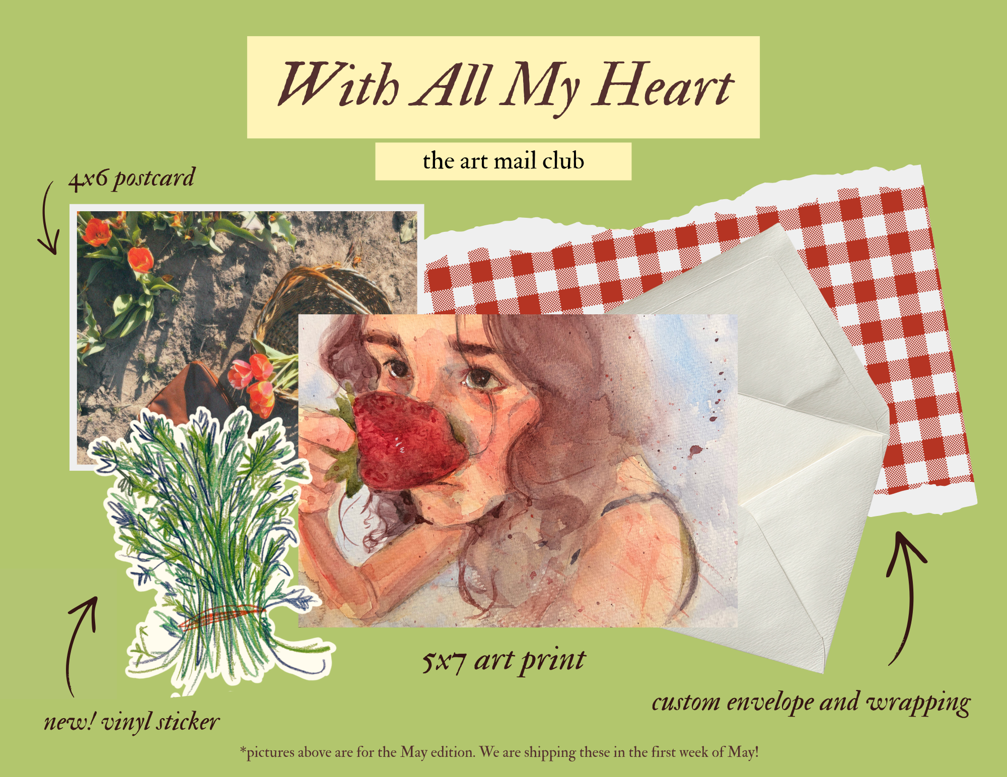 With All My Heart: Monthly Art Mail Subscription